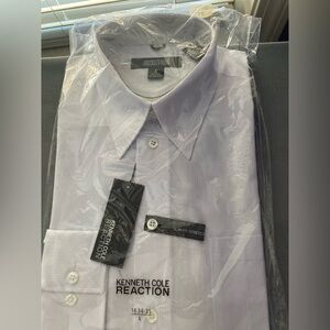 Kenneth Cole Reaction Slim Fit White Dress Shirt